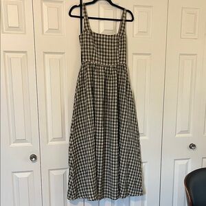Princess Polly Black and White Gingham Maxi Dress